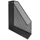 Staples Metal Mesh Magazine File Holder - Black-Mesh magazine file holder, to store and access files, magazines, and books