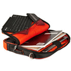 Vangoddy 12" Laptop Messenger Bag - Red-Lightly nylon laptop bag designed to protect your tech from bumps and scratches.