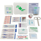 Safecross Promotional First Aid Kits, Class 1 Medical Device, Plastic Box, 12 Pack-Promo "B", Small Plastic Box