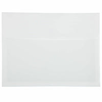 JAM Paper Plastic Expansion Envelopes with Hook & Loop Closure Letter Booklet - 9 3/4" x 13" with 1" Inch Expansion - White - 12 Pack-Colour: White