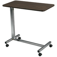 Drive Medical Non Tilt Top Overbed Table, Chrome-Chrome, Steel