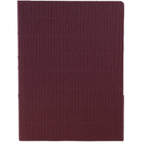 JAM Paper Corrugated Fluted Folders, Burgundy, 12 Pack (87497g)-Size: 9" x 12"