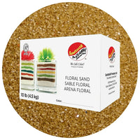 Sandtastik Floral Coloured Sand, 10 lb (4.5 kg) Box, Ginger-Coarse grain with natural sparkle throughout
