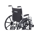 Drive Medical Poly Fly Transport Chair with Swing away Footrest, 18" Seat Size-Quick-release 24" wheels can be removed to transition self-propelled chair to a transport chair