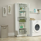 Sauder 422425 HomePlus Storage Cabinet, Soft White-Dimensions 70.906" x 23.307" x 17.008"