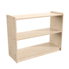 Flash Furniture Bright Beginnings Commercial Grade 2 Shelf Wooden Classroom Open Storage Unit,Safe,Kid Friendly Design - Natural-Holds up to 100 LBS. Static Weight Capacity