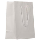JAM Paper Gift Bags with Rope Handles - Medium - 8" x 10" x 4" - White Matte - 100 Pack-Color: White Matte