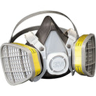 3M Maintenance-Free Gas & Vapour Respirator, Thermoplastic/Elastomer, Medium - 3 Pack-Facepiece Material: Elastomer