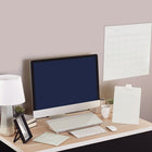 Quartet Glass Dry-Erase Desktop Easel - 9" W x 11" H-Dry-erase board with frameless design is sleek and attractive; blends seamlessly into your current decor