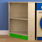 Flash Furniture Bright Beginnings Commercial Grade Wooden Kid's Two Tier Corner Kitchen Cabinet-Pair with Other Pieces in the Set or Use Alone