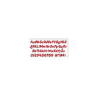 Trend Enterprises 4" Uppercase/Lowercase Italic Combo Ready Letter, Red, 579 Pack-Red