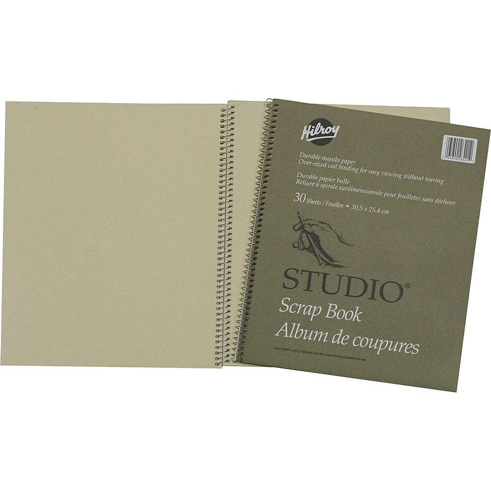 Hilroy Scrapbook with Oversized Coil Binding, 12
