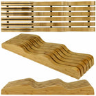 Heim Concept In-Drawer Premium Bamboo Wood Knife Storage Block - Up to 16 Knives-Knife Block