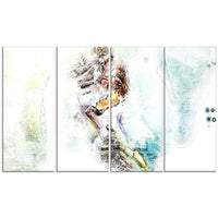 Designart Basketball In Action Canvas Art Print, (PT2570-271)-Print