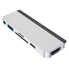 Hyper HD319B 6 in 1 USB-C Hub-Silver, Aluminum - 6 Ports