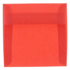 JAM Paper 6 x 6 Square Envelopes, Red Translucent Vellum, 50 Pack (PACV515I)-Primary red translucent envelope