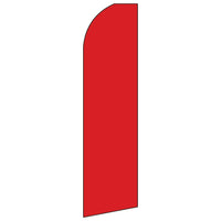 Swooper Banner Kit With Pole & Ground Spike, Red-Banner is approximately 32" wide and 132" tall, however once fully assembled, pole reaches 16' above ground!