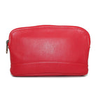 Ashlin Millie Compact Cosmetic Bag with Top Zipper, Red-Trending and stylish for any purpose.
