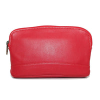 Ashlin Millie Compact Cosmetic Bag with Top Zipper, Red-Trending and stylish for any purpose.