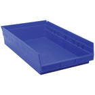 Quantum Storage Systems Shelf Bins, 11-1/8" W x 4" H x 17-7/8" D, Blue, 40 Lbs. Capacity - 5 Pack-Capacity: 40 lbs.