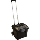 Storex Premium Mobile File Cart, Black-File cart on rugged rubber wrapped wheels
