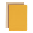 Gry Mattr Soft Cover Stone Paper Journal – A6 format – 48 pages – Yellow/Taupe – 2 Pack-Water Resistant Paper