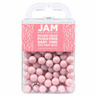 JAM Paper Colorful Push Pins - Round Head Map Thumb Tacks - Baby Pink Pastel - 100 Pack-Color: Light Baby Pink