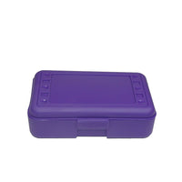 Romanoff Products 8 1/2" x 5 1/2" x 2 1/2" Pencil Box, Purple-Purple
