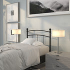 Flash Furniture Woodstock Decorative Black Metal Twin Size Headboard-Adjustable Bed Rail Slots