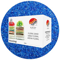 Sandtastik Floral Coloured Sand, 10 lb (4.5 kg) Box, Blue Hawaii #2-Coarse grain with natural sparkle throughout