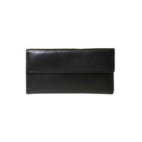 Ashlin REDGROVE RFID Blocking Ladies Slim Clutch Wallet, Black , (RFIDL5910-07-01)-RFID ladies’ 7 inch clutch wallet