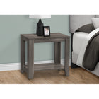 Monarch Specialties 3118 Accent Table - Grey-Two tiered design for added display space (Bottom shelf dimensions: 22 w x 10 d x 14.5 h)