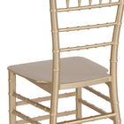 Flash Furniture HERCULES Gold Resin Stacking Chiavari Chairs-One-Piece frame designed without use of screws