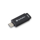 Verbatim 64GB USB 3.2 Gen 1 Flash Drive - Black-Retractable