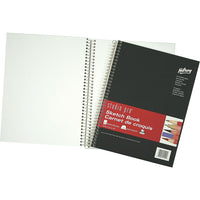 Hilroy Studio Pro Sketch Book, 8-1/2” x 11”, White, 50 lb. Paper Stock, 100 Sheets-Versatile paper for many uses, such as sketching and drawing