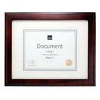 kieragrace Oxford Wood Document Frame, 11" x 14", Matted to 8.5" x 11", Espresso, 8 Pack-11" by 14" matted for 85" by 11" solid wood document frame