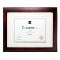 kieragrace Oxford Wood Document Frame, 11" x 14", Matted to 8.5" x 11", Espresso, 8 Pack-11" by 14" matted for 85" by 11" solid wood document frame