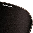 Fellowes Crystal Gel  Mouse Pad/Wrist Rest, Black-1.00" H x 7.94" W x 9.25" D