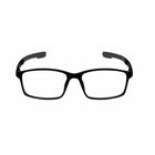 SAV Eyewear Sportex 4200 Rectangle Blue Light Glasses - + 1.25 - Black- Soft touch flexible double injected temple with color accent