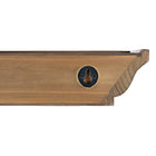 kieragrace Muskoka Fitz Wood Shelves - Set of Three - Walnut, 12", 18", 24"-Measurement and weight capacity: a small floating shelf measures 12"L x 5"W x 3"H, medium shelf is 18"L x 5"W x 3"H and the large one measures 24"L x 5"W x 3"H. each wall shelf can hold up to 4 lbs, 5 lbs and 6 lbs respectively. feel confident placing items with a little more weight on each shelf