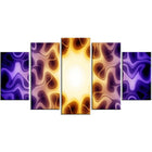 Designart Purple Sunburst Canvas Art Print, (PT3042-373)-Print