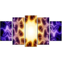 Designart Purple Sunburst Canvas Art Print, (PT3042-373)-Print