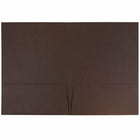 JAM Paper 2-Pocket Presentation Folders, Chocolate Brown, 100 Pack (386Lbrb)-200-sheet capacity