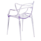 Flash Furniture Nesting Series Stacking Side Chair - Transparent-Transparent Crystal Finish