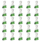 JAM Paper Binder Clips, Small, 19mm, Green Binderclips 5 packs of 25 (334BCGRg)-5