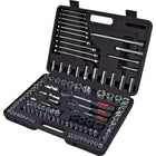 Aurora Tools Drive S.A.E./Metric Socket and Wrench Set, 120-Piece, 1/4", 3/8" and 1/2"-Chrome vanadium steel for extra strength and durability
