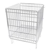 Eddie's Wire Dump Bins - 24" x 24" x 30" - Chrome (214111-1)-Wire Dump Bins