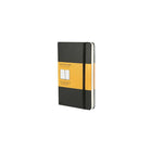 Moleskine Classic Black Hard Cover Pocket Ruled Notebook, 3-1/2" x 5-1/2"-Pocket size (3-1/2" x 5-1/2")