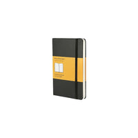 Moleskine Classic Black Hard Cover Pocket Ruled Notebook, 3-1/2" x 5-1/2"-Pocket size (3-1/2" x 5-1/2")