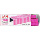 JAM Paper Office & Desk Sets, Stapler Pack of Staples, Purple and Pink (3375PUPI)-Staplers are very sturdy and durable! Fashioned from High Quality Hard Plastic with a smooth finish & a rubber base to prevent slipping